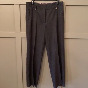Ted Baker London Wool Wide Leg Dress Pants Gray
